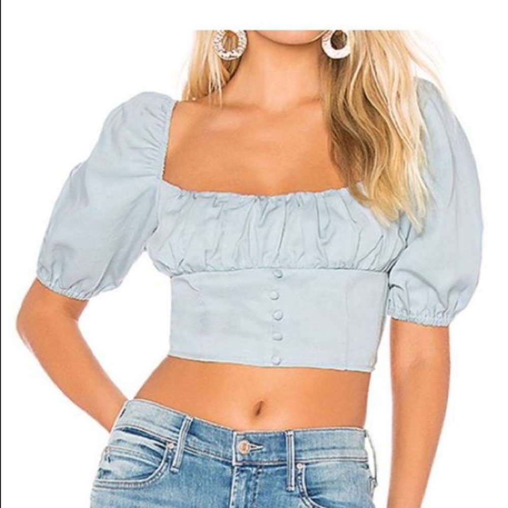 Free people Eloise Blouse in Blue